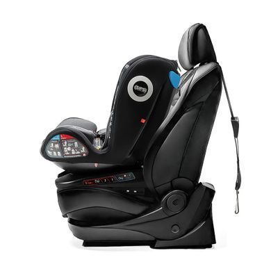 Автокрісло поворотне Bair i-Drive 360 Isofix GM-02 Graphite Midnight з додатковим бічним захистом, 3 положення нахилу спинки