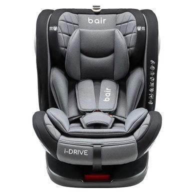 Автокрісло поворотне Bair i-Drive 360 Isofix GM-02 Graphite Midnight з додатковим бічним захистом, 3 положення нахилу спинки