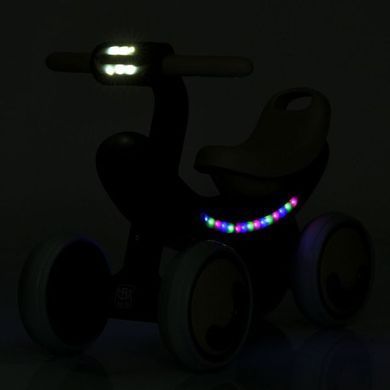 Каталка-толокар BAMBI  M 6239E-17 коричнева з LED-підсвічуванням корпусу, світна фара, музика