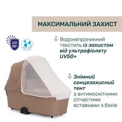 Коляска 2в1 Chicco Bellagio 2 CARAMEL со сборкой OneTouch, реверсивное сиденье, большие колеса с амортизацией