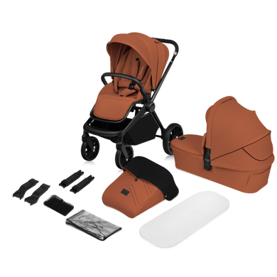 Універсальна коляска 2в1 Lionelo Mika Plus Brown Rust