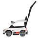 Каталка-толокарь Bambi Racer M 6129EL-1 белая с родительской ручкой, музыка, на батарейках, фары со светом