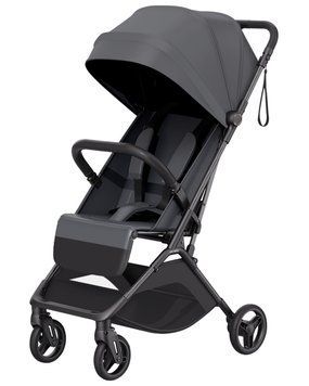 Прогулянкова коляска Carrello Solo CRL-5531 Chrome Grey легка карбонова рама, компактне складання однією рукою, знімний бампер