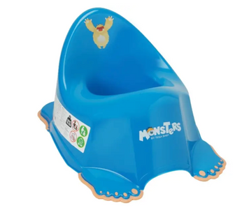 Горщик дитячий з музикою антиковзкий Tega Baby MONSTERS blue
