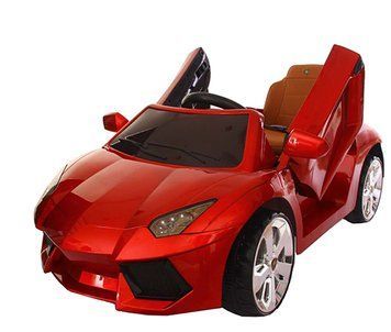 Ел-мобіль T-7645 EVA RED легковий на Bluetooth 2.4G Р/У 2*6V4.5AH мотор 2*20W з MP3 108*68*48/1/