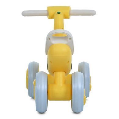 Каталка-толокарь BAMBI M 6239E-6 желтая с LED-подсветкой корпуса, светящаяся фара, музыка