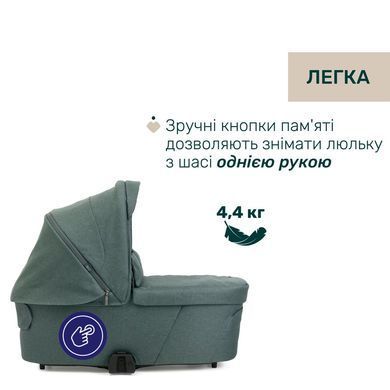 Коляска 2в1 Chicco Bellagio 2 FIR TREE со сборкой OneTouch, реверсивное сиденье, большие колеса с амортизацией