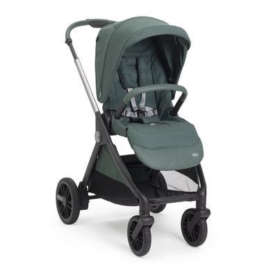 Коляска 2в1 Chicco Bellagio 2 FIR TREE со сборкой OneTouch, реверсивное сиденье, большие колеса с амортизацией