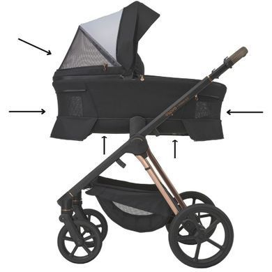 Коляска універсальна 2в1 ESPIRO MILOO 2.0 310 Diamond Black 2026 преміум-клас, великі колеса