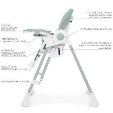 Стульчик-качели EL Camino SWAN ME 1087 Pale Green