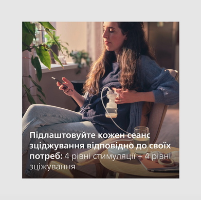 Електричний молоковідсмоктувач Philips Avent SCF323/11 з функцією пам&rsquo;яті, адаптивна подушечка, 8 рівнів налаштування, компактні розміри