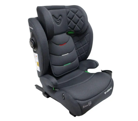 Автокрісло VELANO Forza i-Size ISOFIX grey регульований підголівник, підсклянник у комплекті, направляюча плечового ременя та направляюча поясного ременя