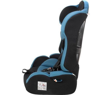 Автокрісло Bair Alpha 1/2/3 (9-36 кг) DA2924 чорний - темно-бірюзовий