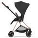 Коляска 2в1 Cybex Mios Comfort 5.0 Sepia Black шасси Rose Gold сборка люльки из шасси, легкая и маневренная, амортизация всех колес