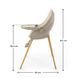 Стульчик для кормления 3 в 1 Kinderkraft Fini Up Beige (KHFINIUPBEG0000) с режимом шезлонг для новорожденных, дуга с 3 игрушками, двойной поднос