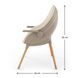 Стульчик для кормления 3 в 1 Kinderkraft Fini Up Beige (KHFINIUPBEG0000) с режимом шезлонг для новорожденных, дуга с 3 игрушками, двойной поднос