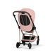 Текстиль для прогулочного блока Cybex Mios Style Collection Peach Pink с регулируемым капюшоном XXL, вентиляция спинки, ремни безопасности One Pull