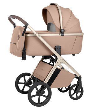 Коляска 2в1 CARRELLO Vector CRL-6553 Walnut Beige регулювання висоти капюшона, система Memory Button, збільшена люлька