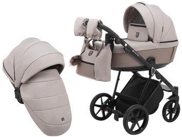 Універсальна коляска 2 в 1 Adamex Belissa LUX PS-16 капучіно