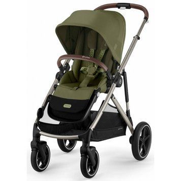 Прогулянкова коляска Cybex Gazelle S TPE Moss Green для новонароджених, 20 конфігурацій