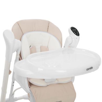 Стульчик-качели 3в1 Carrello Cascata CRL-10303/1 Cream Beige (с сенсорной панелью)