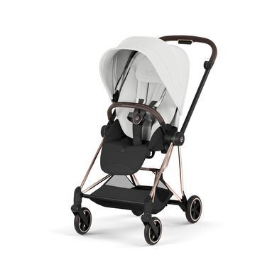 Текстиль для прогулянкового блоку Cybex Mios Style Collection Off White з регульованим капюшоном XXL, вентиляція спинки, ремені безпеки One Pull