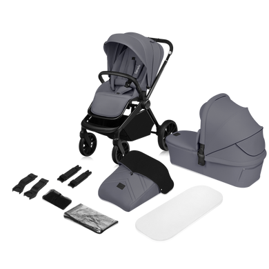 Універсальна коляска 2в1 Lionelo Mika Plus Grey Stone