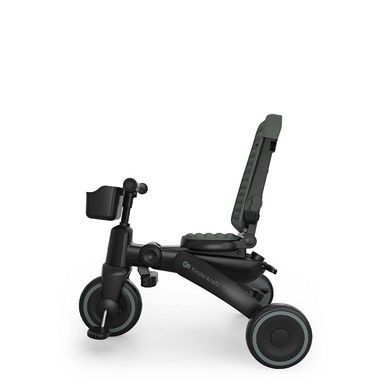 Велосипед триколісний дитячий Kinderkraft Jazz 3 Green (KRJAZZ03GRE0000) з обертовим сидінням на 360, регулювання ручки, компактне складання