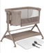 Дитяче приставне ліжечко Lionelo LEONIE PLUS BEIGE TAUPE