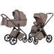 Коляска 2в1 CARRELLO Vector CRL-6552 2в1 Cashmere Beige збільшена люлька, маневрені великі колеса, знімний текстиль