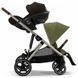 Прогулянкова коляска Cybex Gazelle S TPE Moss Green для новонароджених, 20 конфігурацій