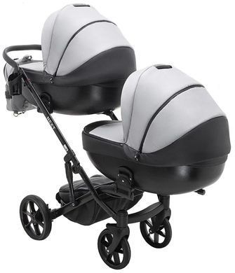 Коляска 2 в 1 для двойни Bair Next DUO Soft 31 серый