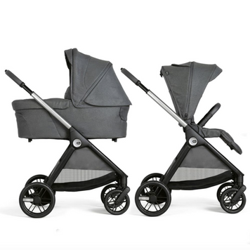 Коляска 2в1 Chicco Bellagio 2 BLACK SATIN со сборкой OneTouch, реверсивное сиденье, большие колеса с амортизацией