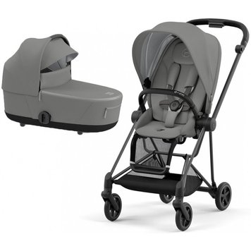 Універсальна коляска 2 в 1 Cybex Mios 4.0 2024 Mirage Grey шасі Matt Black