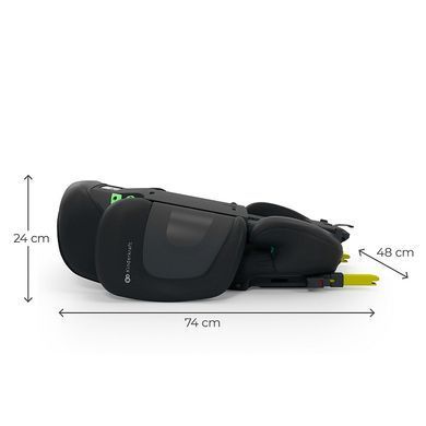 Автокресло Kinderkraft Xpand 2 PRO i-Size Black (KCXPPR02BLK0000) з розкладною спинкою, захист від бокових ударах SPS, оббивка AIR FLOW