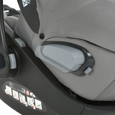 Автокрісло El Camino ME 1110 i-FIX+ Simply Gray новинка 2025 розкладна спинка, вкладиш для новонародженого, москітна сітка та чохол для ніжок
