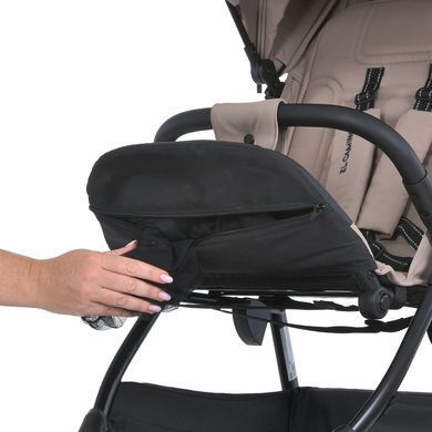 Прогулянкова коляска EL CAMINO FIJI ME 1113-2 Beige Matt з великим копюшоном та системою амортизації