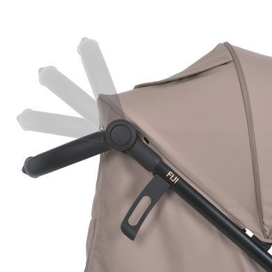 Прогулянкова коляска EL CAMINO FIJI ME 1113-2 Beige Matt з великим копюшоном та системою амортизації