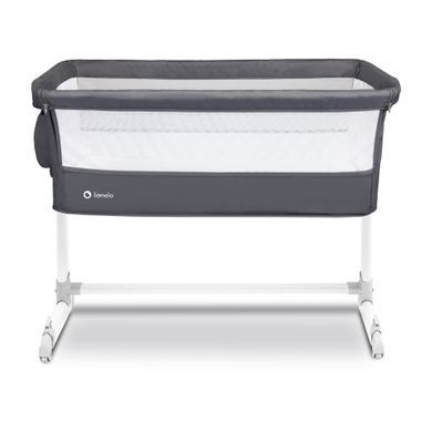 Приставная детская кроватка Lionelo Theo Dark Grey