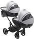 Коляска 2 в 1 для двойни Bair Next DUO Soft 31 серый