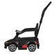 Каталка-толокарь Bambi Racer M 6129EL-2 черная с родительской ручкой, музыка, на батарейках, фары со светом