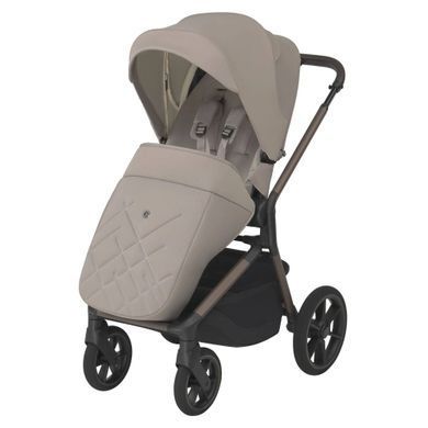 Коляска 2в1 ESPIRO NOBLE 09 CASHMERE з великими колесами ETPU, амортизація, Memory Buttons, потрійна вентиляція люльки, реверсивний прогулянковий блок