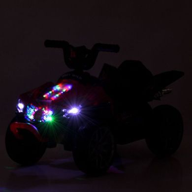 Квадроцикл детский с аккумулятором Bambi Racer M 6181EL-4 синий со светящимися фарами, музыка, педаль газа