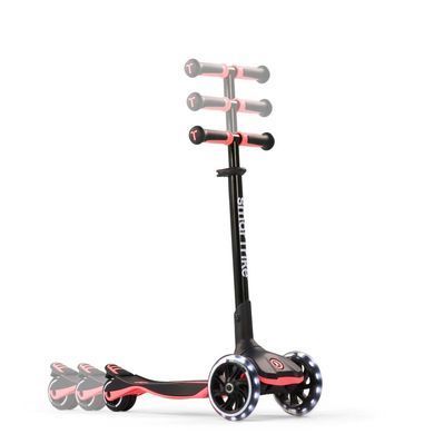 Самокат-трансформер для детей 4в1 smarTrike Xtend Ride-on Salmon Pink с родительской ручкой, большие колеса со светодиодной подсветкой, система Xtend