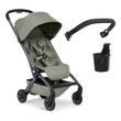 Прогулянкова коляска Joolz Aer2 BB + CH Sage Green з бампером та підсклянником, розміри для ручної поклажі IATA, легка вага