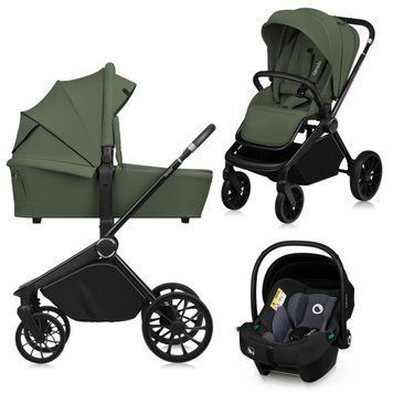 Универсальная коляска 3в1 Lionelo Mika Plus Green Olive