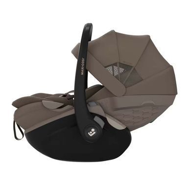 Автокрісло MAXI-COSI Pebble Slide Pro Oak Truffle з функцією Easy-in, легка вага, великий капюшон, вентиляції ClimaFlow, регулювання підголівника