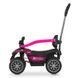 Дитячий квадроцикл на акумуляторі 3в1 Bambi Racer M 6274EBLR-8 рожевий з функцією каталки-толокара, батьківська ручка, пульт дистанційного керування
