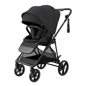 Прогулочная коляска CARRELLO Extra CRL-5532 Forest Black с реверсивным блоком, легкий вес, большие резиновые колеса с амортизацией