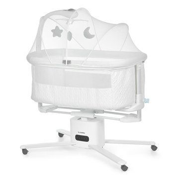 Приставная кровать El Camino DREAM ME 1223 White функция люльки с электрическим укачиванием, мобиль с проектором, таймер, 6 успокаивающих мелодий